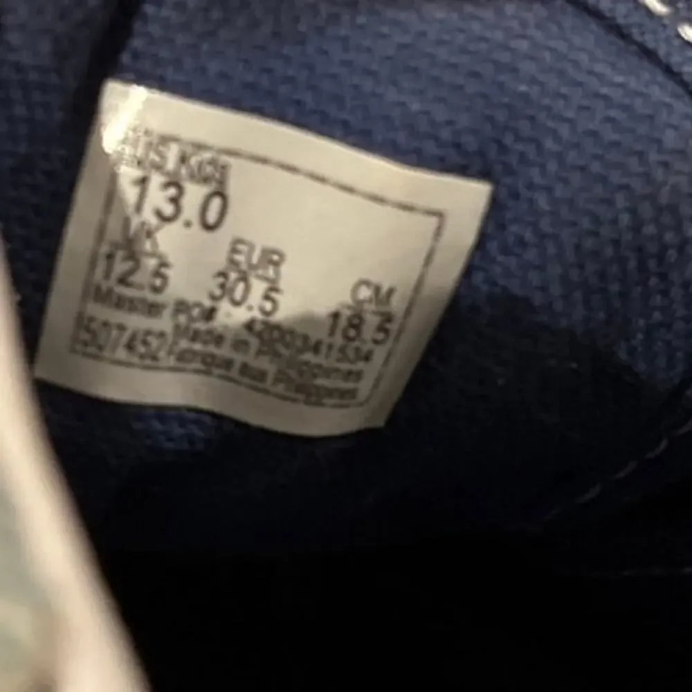 Vans Kids Old School V Denim Blue Floral patch sneakers Little Girls 13